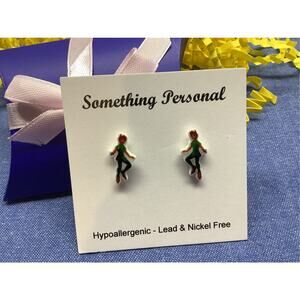 Peter Pan - Peter Pan Inspired Post Earrings -- Gift Boxed - Chibi Cute